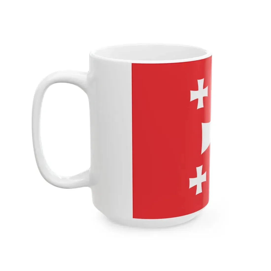 Flag of Mtskheta Municipality (Georgia) White Coffee Mug - Go Mug Yourself
