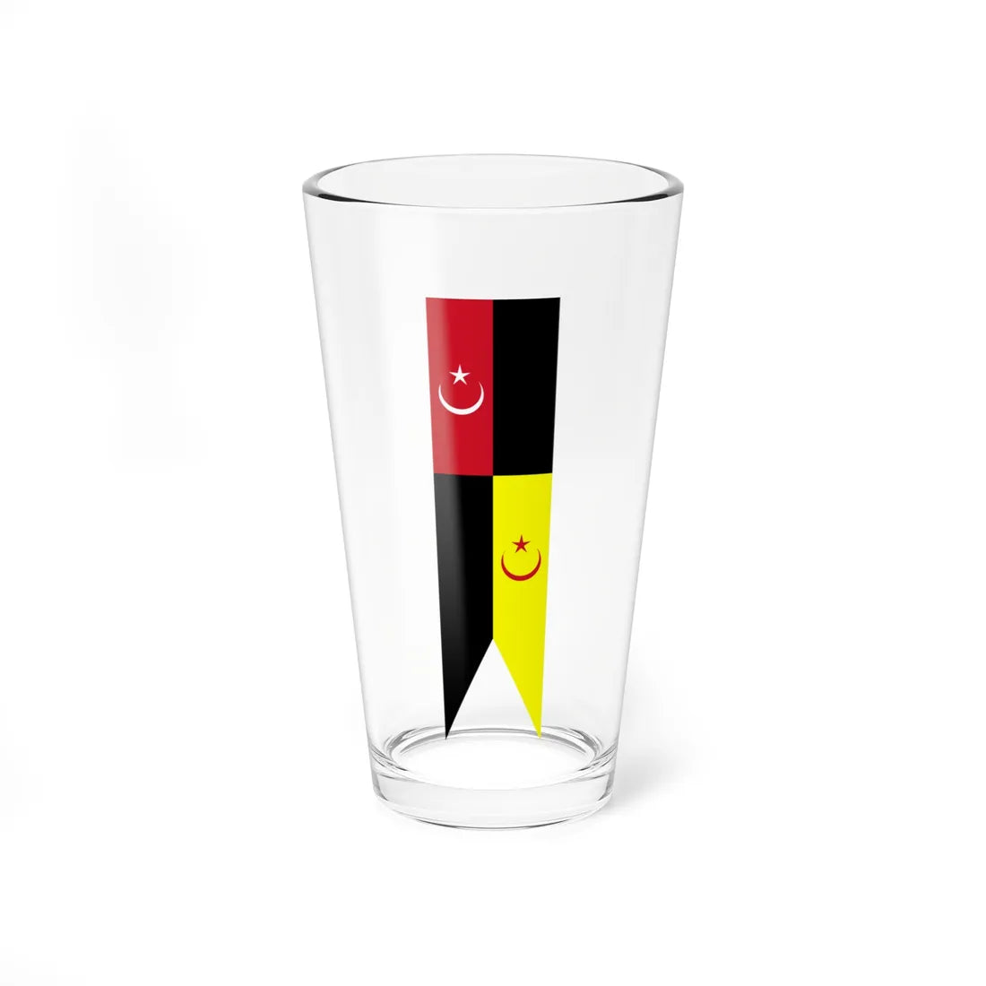 Flag of Muar Johor vertical (Malaysia) Pint Glass 16oz 16oz - Go Mug Yourself