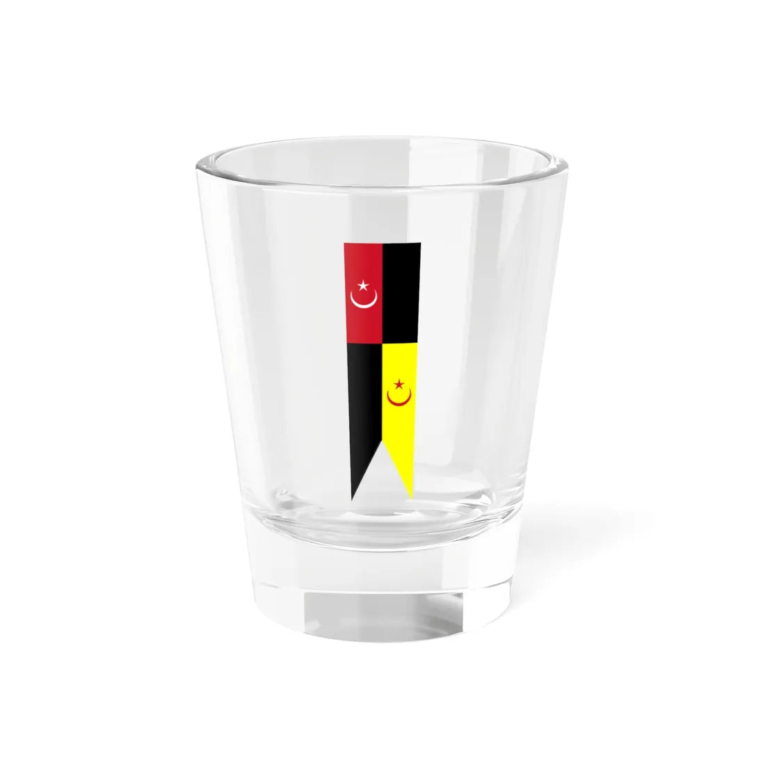 Flag of Muar Johor vertical (Malaysia) Shot Glass 1.5oz 1.5oz - Go Mug Yourself