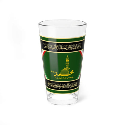 Flag of Muhammad Rasul Allah Corps of IRGC (Iran) Pint Glass 16oz 16oz - Go Mug Yourself