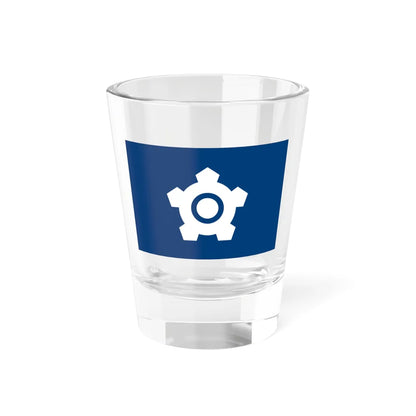 Flag of Muika Niigata 1957-2004 (Japan) Shot Glass 1.5oz 1.5oz - Go Mug Yourself