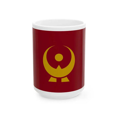 Flag of Muikaichi Shimane 1970-2005 (Japan) White Coffee Mug 15oz - Go Mug Yourself
