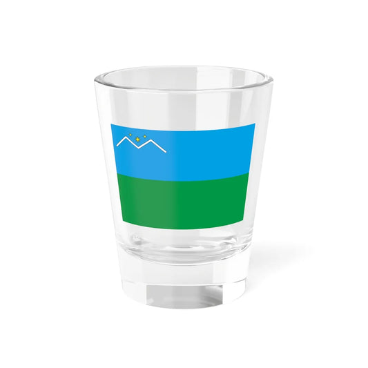Flag of Mukacheve raion (Ukraine) Shot Glass 1.5oz 1.5oz - Go Mug Yourself