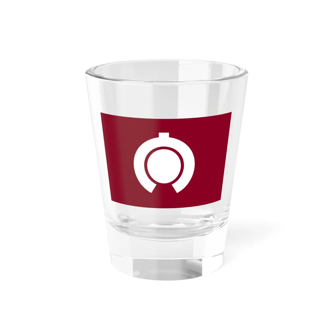 Flag of Mukaihara Hiroshima 1983-2004 (Japan) Shot Glass 1.5oz 1.5oz - Go Mug Yourself
