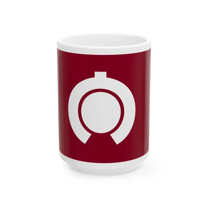Flag of Mukaihara Hiroshima 1983-2004 (Japan) White Coffee Mug 15oz - Go Mug Yourself