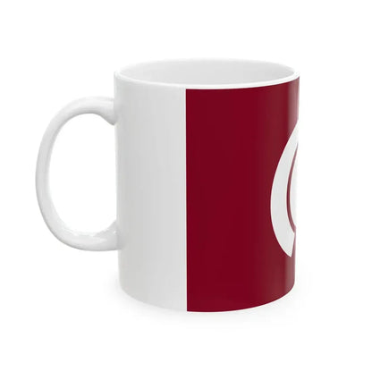 Flag of Mukaihara Hiroshima 1983-2004 (Japan) White Coffee Mug - Go Mug Yourself