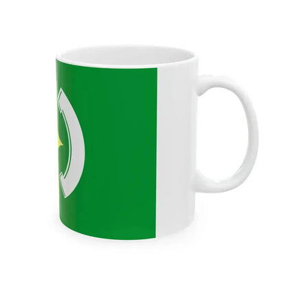 Flag of Mukawa Hokkaido 1960-2006 (Japan) White Coffee Mug - Go Mug Yourself