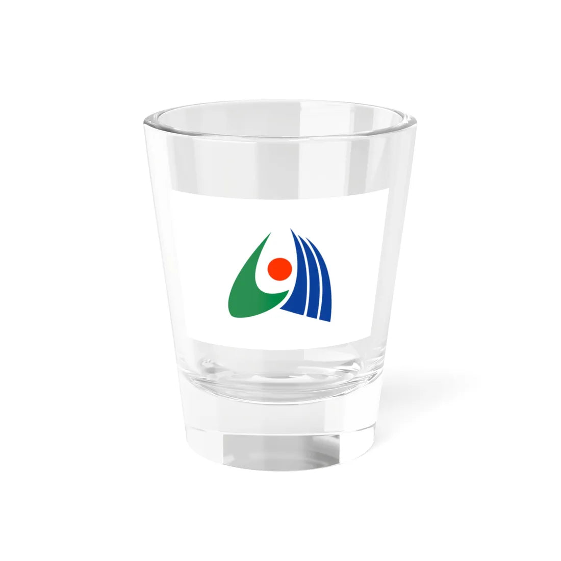 Flag of Mukawa Hokkaido (Japan) Shot Glass 1.5oz 1.5oz - Go Mug Yourself