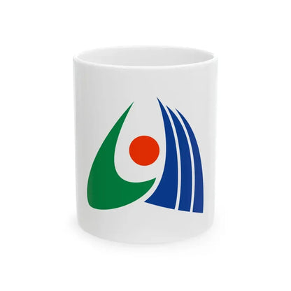 Flag of Mukawa Hokkaido (Japan) White Coffee Mug 11oz - Go Mug Yourself