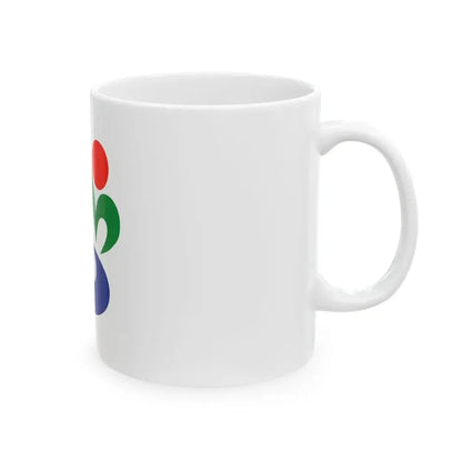 Flag of Munakata Fukuoka (Japan) White Coffee Mug - Go Mug Yourself