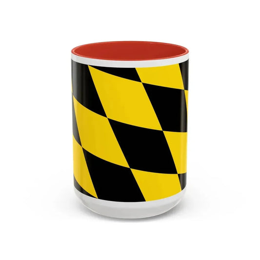 Flag of Munich 2 Germany - Accent Coffee Mug 15oz Red - Go Mug Yourself