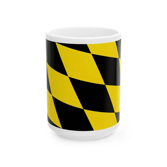 Flag of Munich 2 Germany - White Coffee Mug 15oz - Go Mug Yourself