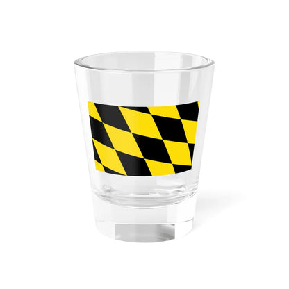 Flag of Munich lozengy (Germany) Shot Glass 1.5oz 1.5oz - Go Mug Yourself
