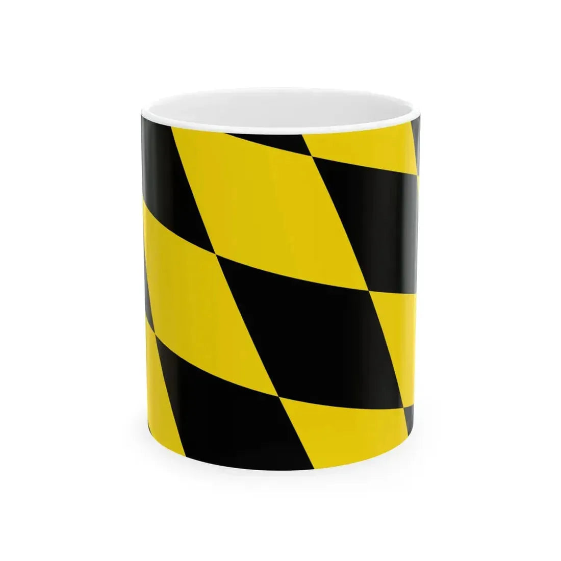 Flag of Munich lozengy (Germany) White Coffee Mug 11oz - Go Mug Yourself