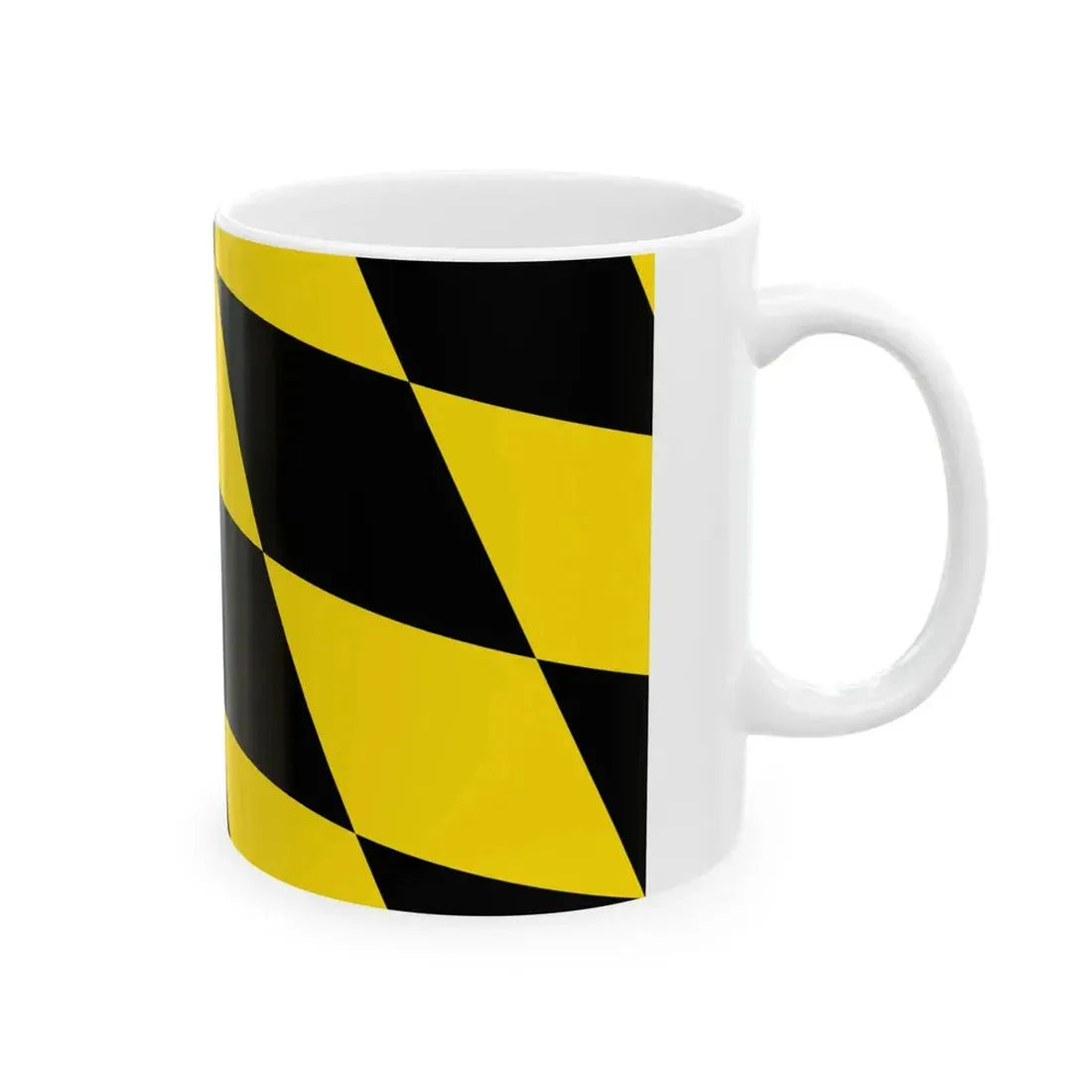 Flag of Munich lozengy (Germany) White Coffee Mug - Go Mug Yourself