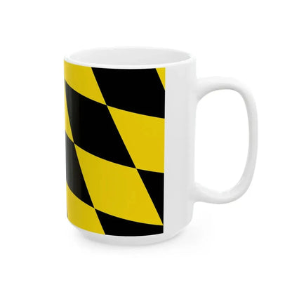 Flag of Munich lozengy (Germany) White Coffee Mug - Go Mug Yourself