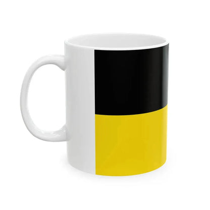 Flag of Munich striped (Germany) White Coffee Mug - Go Mug Yourself