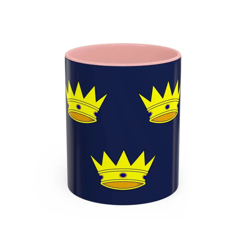Flag of Munster Ireland - Accent Coffee Mug 11oz Pink - Go Mug Yourself