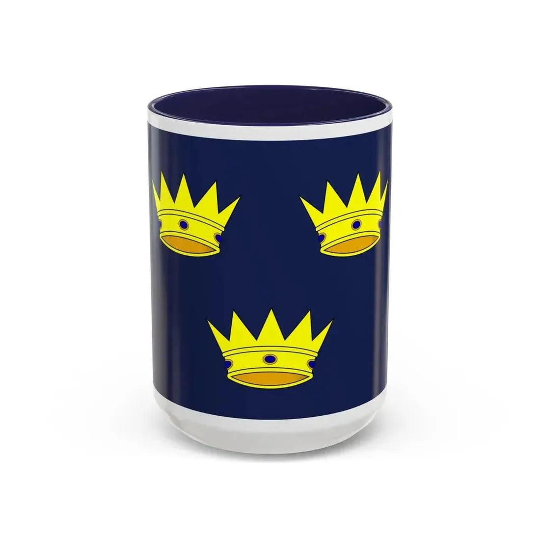 Flag of Munster Ireland - Accent Coffee Mug 15oz Navy - Go Mug Yourself