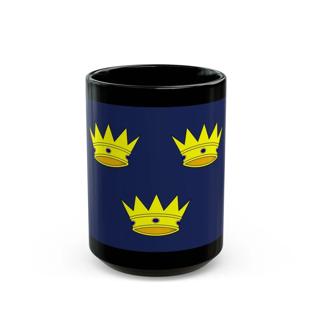 Flag of Munster Ireland - Black Coffee Mug-15oz-Go Mug Yourself