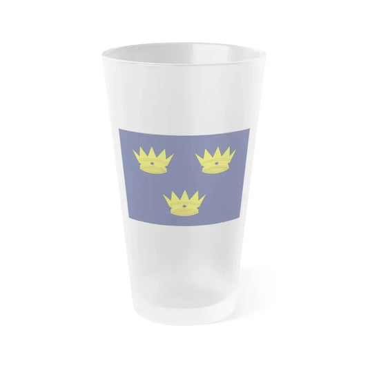 Flag of Munster Ireland - Frosted Pint Glass 16oz 16oz Frosted - Go Mug Yourself