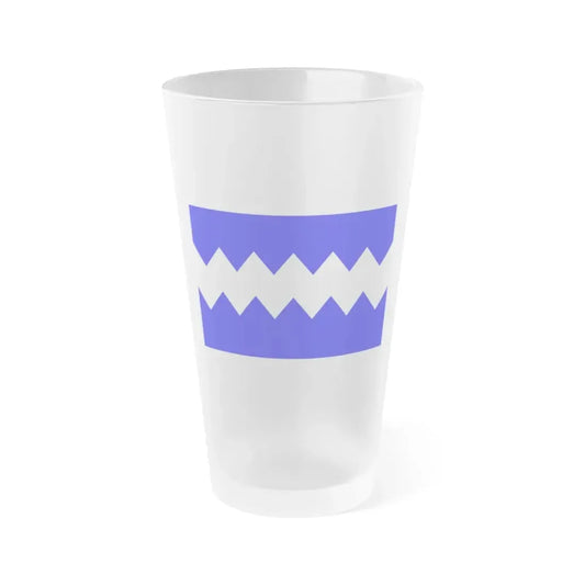 Flag of Munxar Malta - Frosted Pint Glass 16oz 16oz Frosted - Go Mug Yourself