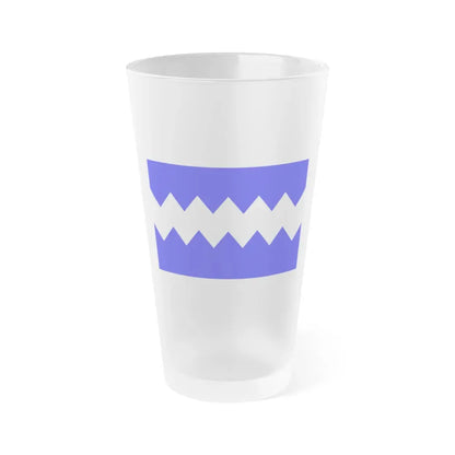 Flag of Munxar Malta - Frosted Pint Glass 16oz 16oz Frosted - Go Mug Yourself