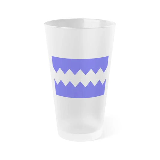 Flag of Munxar Malta - Frosted Pint Glass 16oz 16oz Frosted - Go Mug Yourself