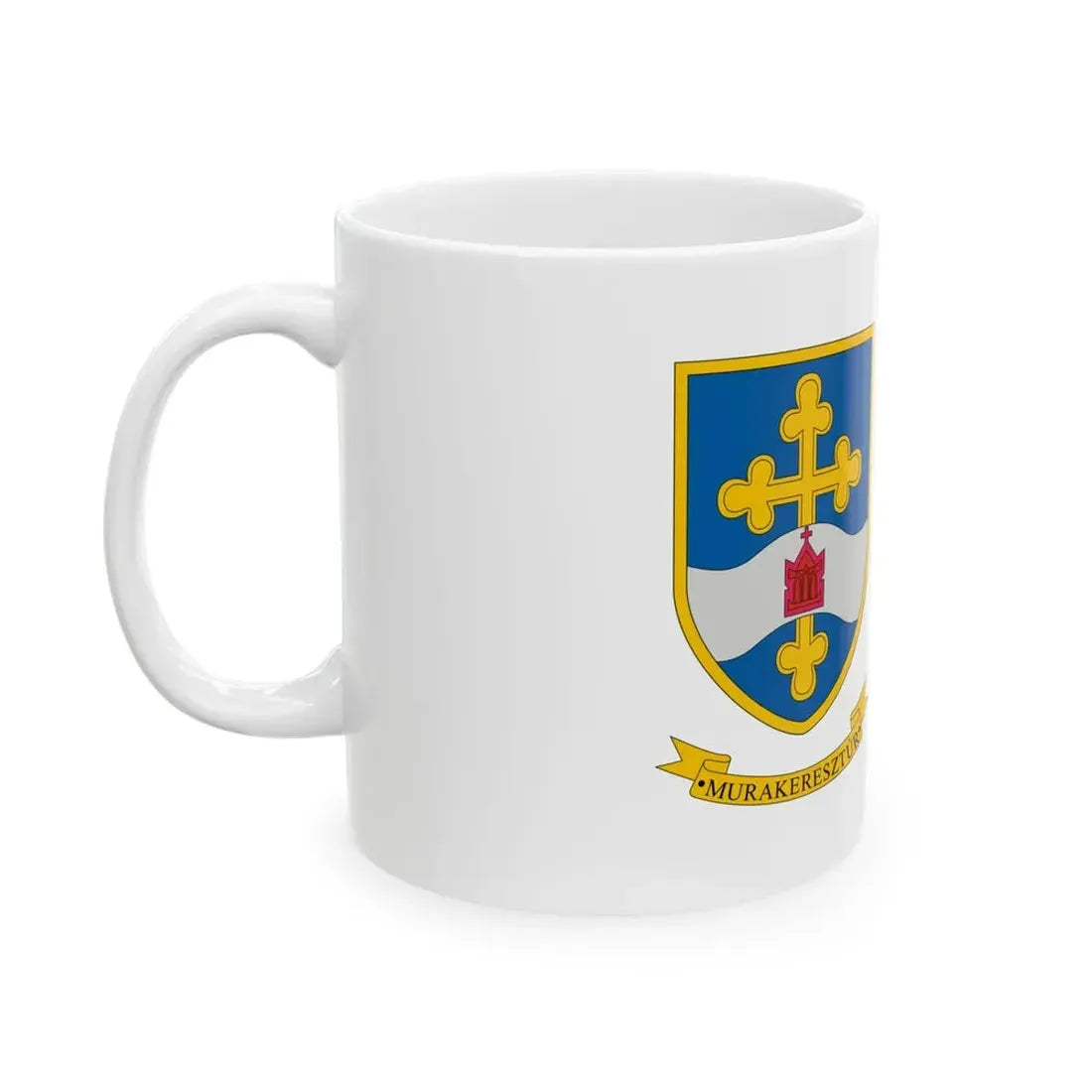 Flag of Murakeresztur (Hungary) White Coffee Mug - Go Mug Yourself