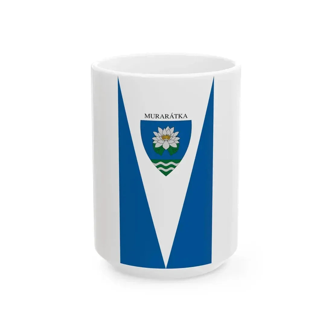 Flag of Muraratka (Hungary) White Coffee Mug 15oz - Go Mug Yourself