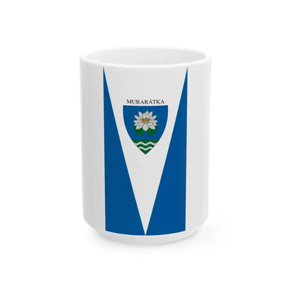 Flag of Muraratka (Hungary) White Coffee Mug 15oz - Go Mug Yourself