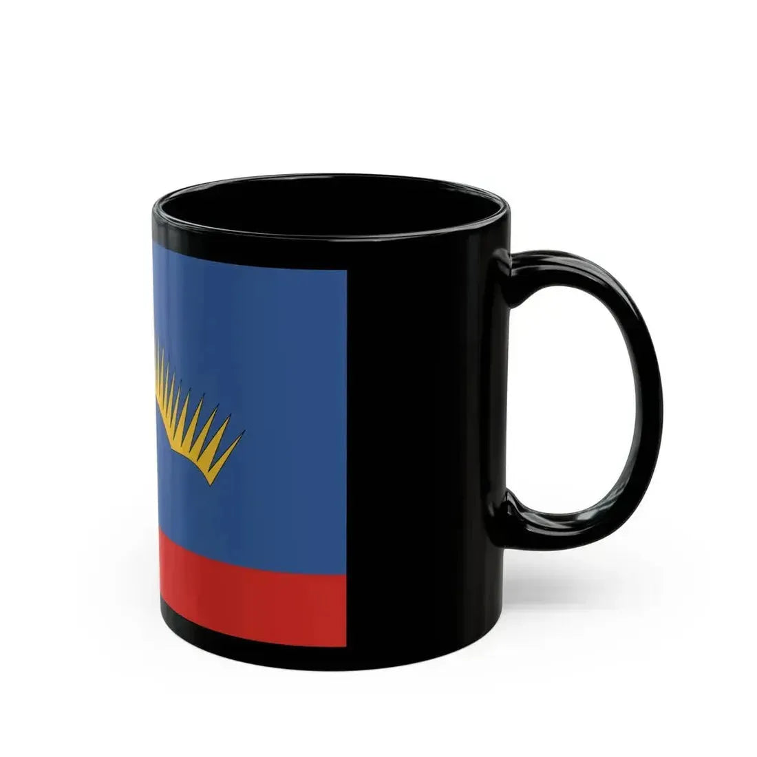 Flag of Murmansk Oblast Russia - Black Coffee Mug - Go Mug Yourself
