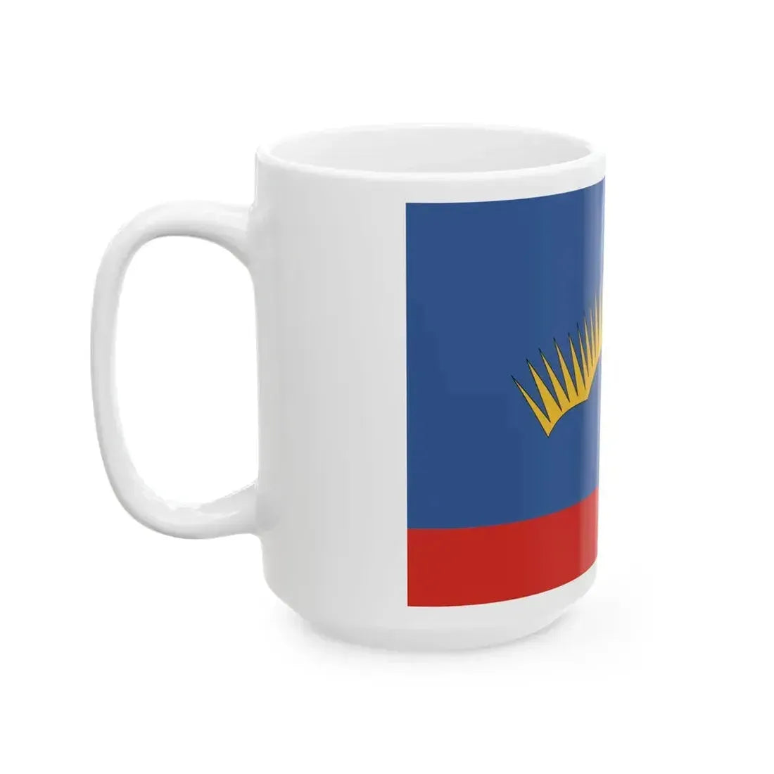 Flag of Murmansk Oblast Russia - White Coffee Mug - Go Mug Yourself