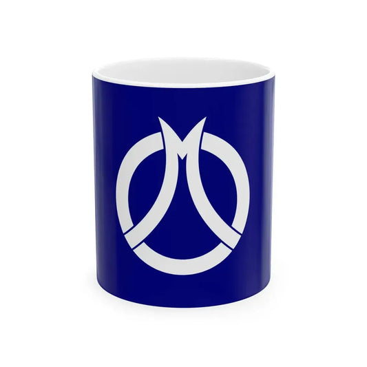 Flag of Murone Iwate 1958-2005 (Japan) White Coffee Mug 11oz - Go Mug Yourself
