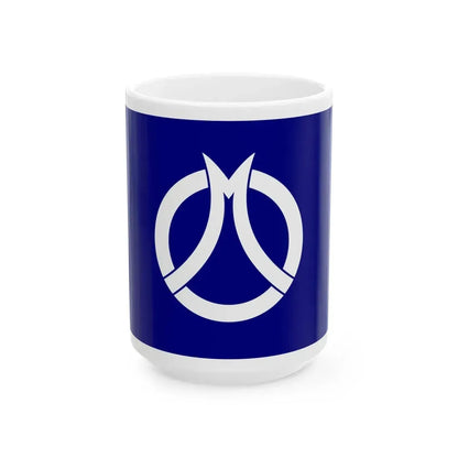 Flag of Murone Iwate 1958-2005 (Japan) White Coffee Mug 15oz - Go Mug Yourself