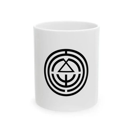 Flag of Muroran Hokkaido 1922-1936 (Japan) White Coffee Mug 11oz - Go Mug Yourself