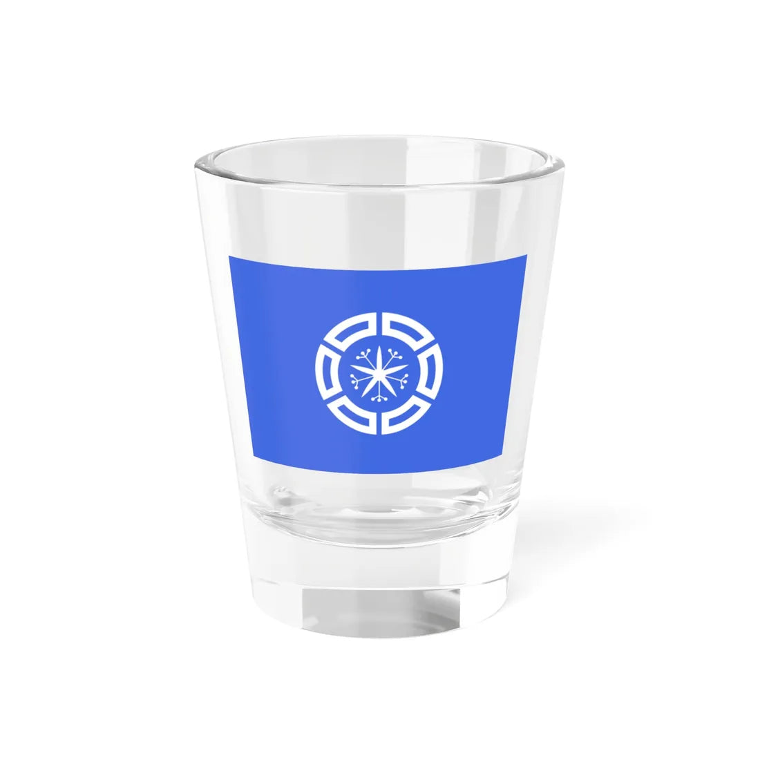 Flag of Muroran Hokkaido (Japan) Shot Glass 1.5oz 1.5oz - Go Mug Yourself