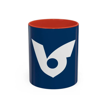 Flag of Musashimurayama Tokyo Japan - Accent Coffee Mug 11oz Red - Go Mug Yourself
