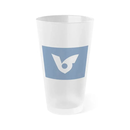 Flag of Musashimurayama Tokyo Japan - Frosted Pint Glass 16oz 16oz Frosted - Go Mug Yourself