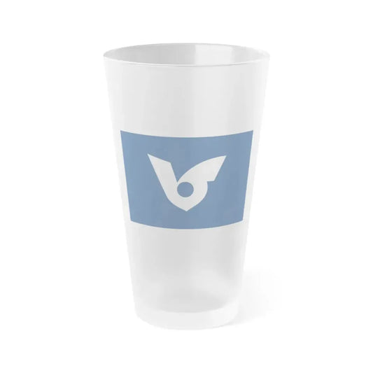 Flag of Musashimurayama Tokyo Japan - Frosted Pint Glass 16oz 16oz Frosted - Go Mug Yourself