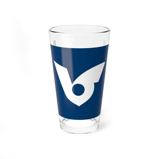 Flag of Musashimurayama Tokyo Japan - Pint Glass 16oz 16oz - Go Mug Yourself