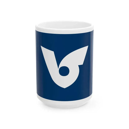 Flag of Musashimurayama Tokyo (Japan) White Coffee Mug 15oz - Go Mug Yourself