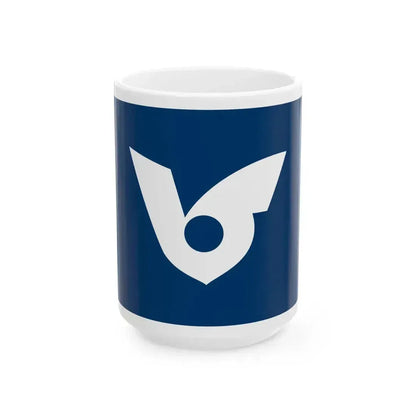 Flag of Musashimurayama Tokyo Japan - White Coffee Mug 15oz - Go Mug Yourself