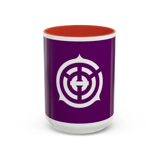 Flag of Musashino Tokyo Japan - Accent Coffee Mug 15oz Red - Go Mug Yourself