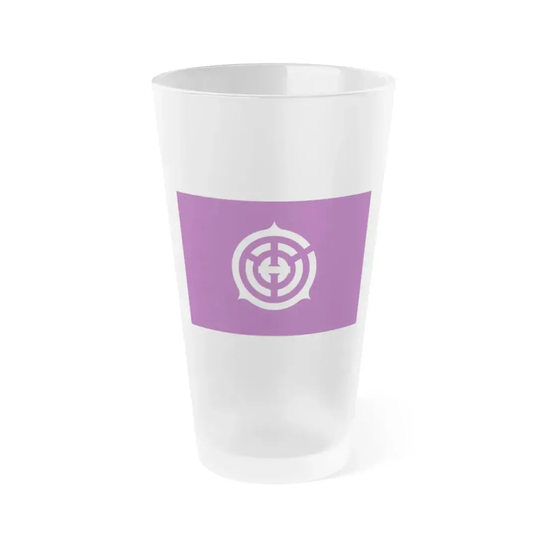 Flag of Musashino Tokyo Japan - Frosted Pint Glass 16oz 16oz Frosted - Go Mug Yourself