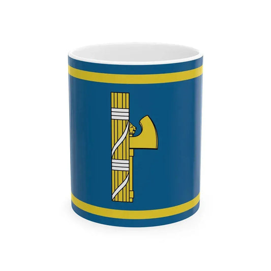 Flag of Mussolini as Capo del governo of Fascist Italy (Italy) White Coffee Mug 11oz - Go Mug Yourself