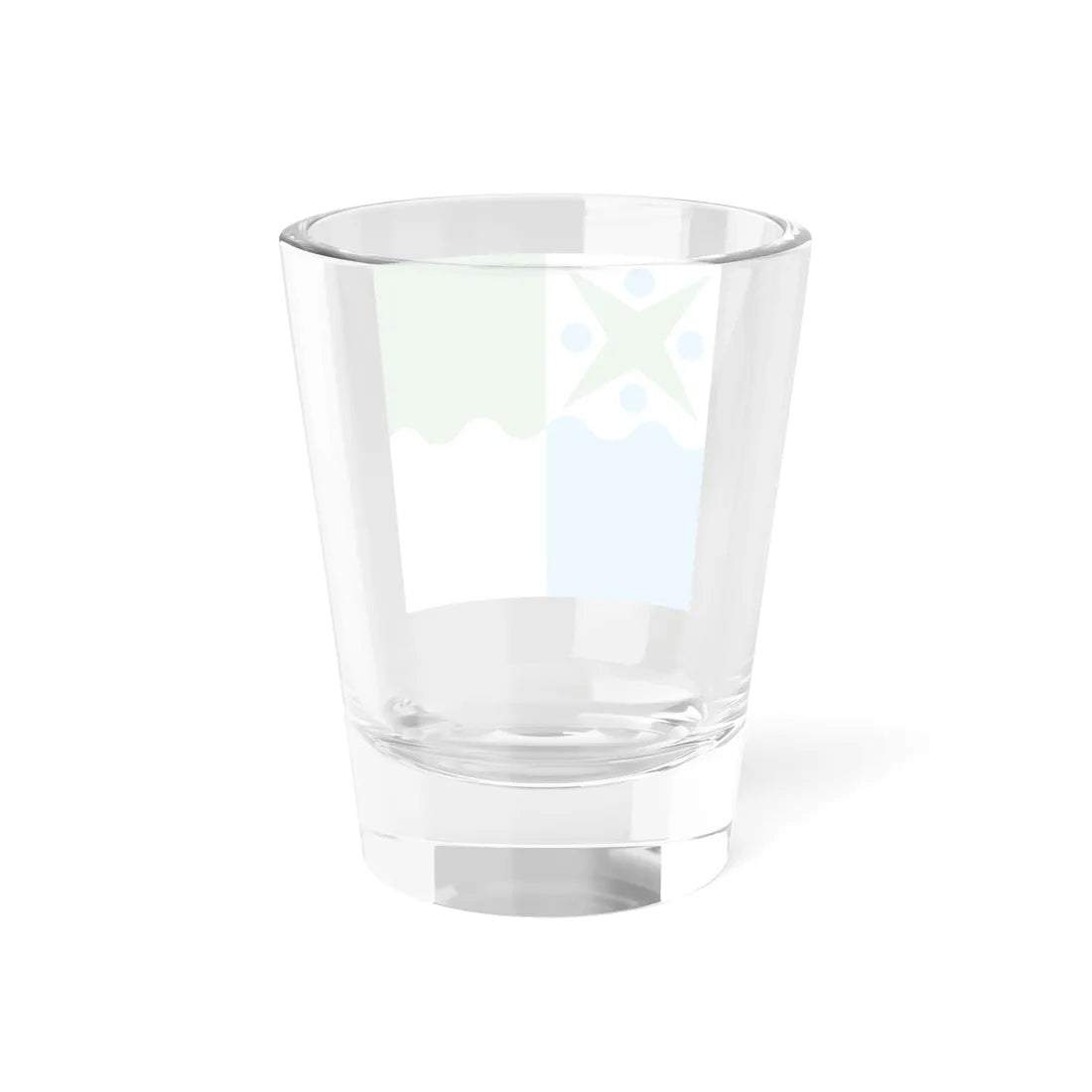 Flag of Mustjala Parish (Estonia) Shot Glass 1.5oz - Go Mug Yourself