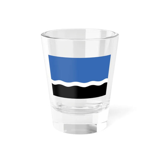 Flag of Mustvee (Estonia) Shot Glass 1.5oz 1.5oz - Go Mug Yourself