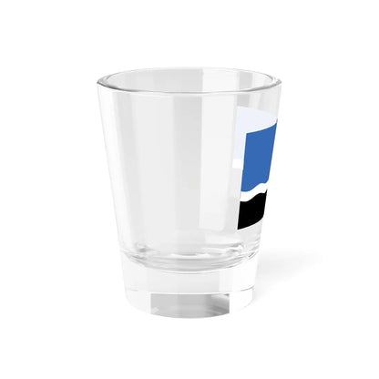 Flag of Mustvee (Estonia) Shot Glass 1.5oz - Go Mug Yourself