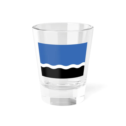 Flag of Mustvee Jõgeva County Estonia (Estonia) Shot Glass 1.5oz 1.5oz - Go Mug Yourself